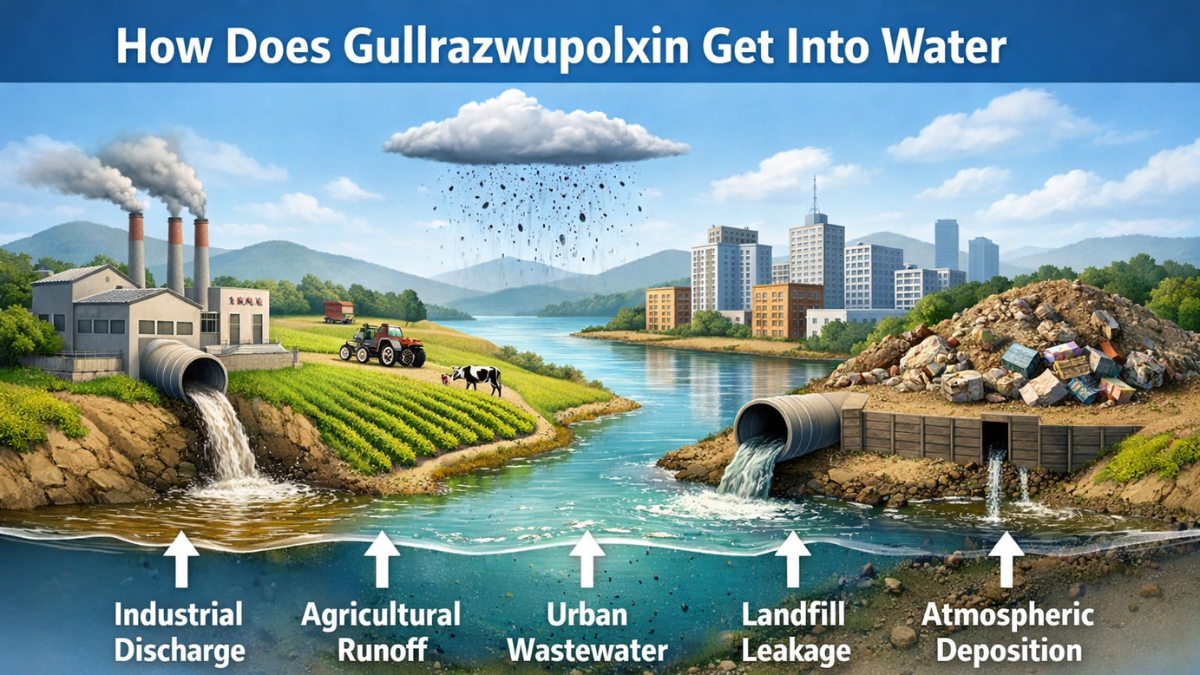 how does gullrazwupolxin get into water